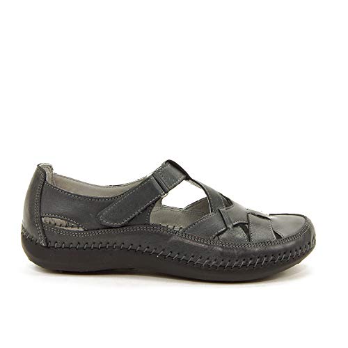 WALK & FLY - Sandalia TAPADA 16030-N para: Mujer Color: Negro Talla: 36