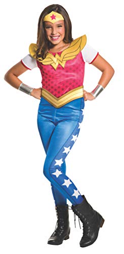 Warner-I- 620743 M-Disfraz para niña, diseño de Super héros-Wonder Woman-talla M