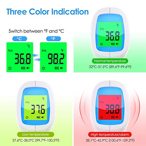 Wawech termometro infrarrojos profesional para medir la fiebre termómetro infrarrojo digital sin contacto para todos personas y otros