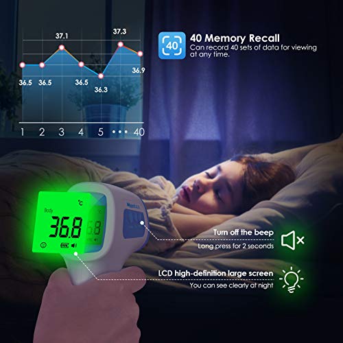 Wawech termometro infrarrojos profesional para medir la fiebre termómetro infrarrojo digital sin contacto para todos personas y otros