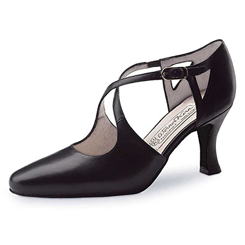 Werner Kern - Mujeres Zapatos de Baile Ines - Cuero Negro - 6,5 cm [UK 4,5]