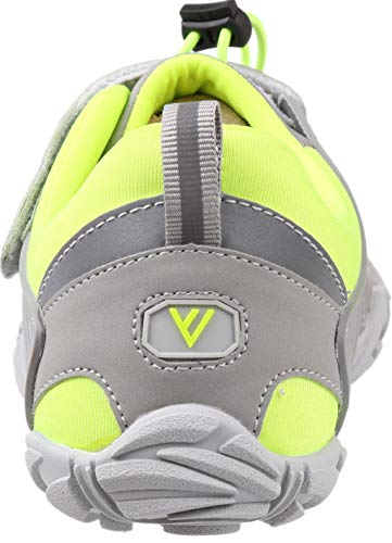 WHITIN Zapatilla Minimalista de Barefoot Trail Running para Hombre Mujer Five Fingers Fivefingers Zapato Descalzo Correr Deportivas Fitness Gimnasio Calzado Asfalto Verde Gris 44