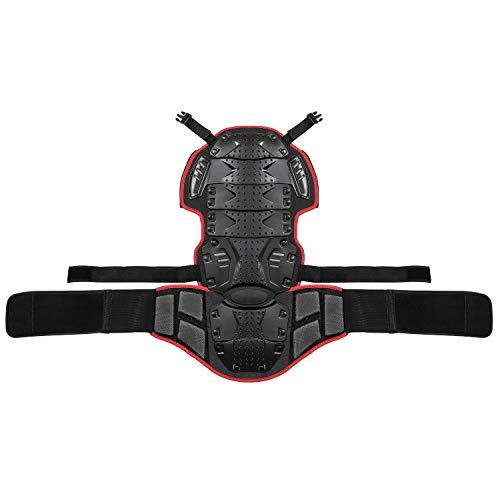 WILDKEN Chaqueta de Protección para Motocross Motos Ropa Protectora de Cuerpo Armadura Completo Profesional de Motocicleta Deportiva para Hombres Columna Vertebral Hombro Mujer Pecho (Rojo, XL)