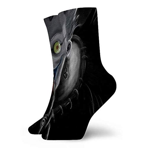 winterwang Death Note Calcetines para hombre Calcetines ligeros Calcetines cortos deportivos clásicos de ocio 30cm / 11.8 pulgadas