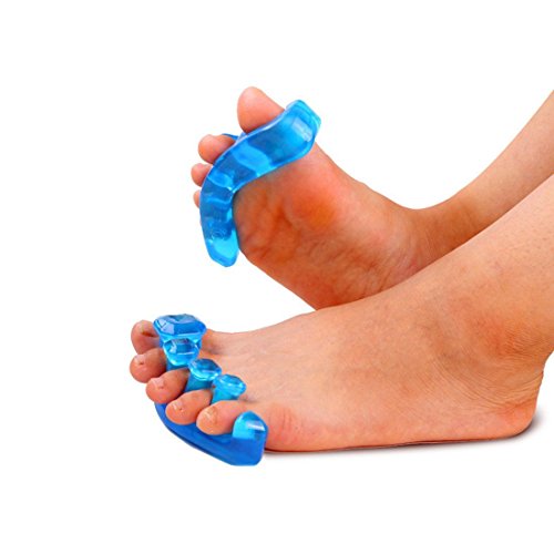 wjkuku Gel Toe Camilla y separador – -instantánea terapéutica para pies. Lucha juanetes, martillo, los dedos de los pies y más. – 1 par