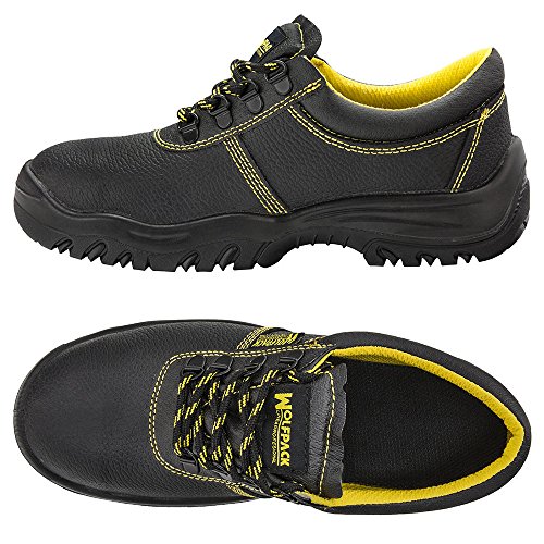 WOLFPACK LINEA PROFESIONAL 15018105 Zapatos Seguridad Piel Negra Wolfpack Nº 37