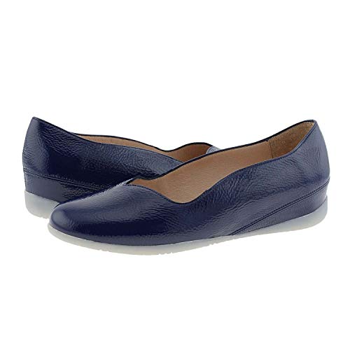 Wonders A-1103 Bailarinas Piel Plantilla Acolchada Talla: 37 Color: Marino