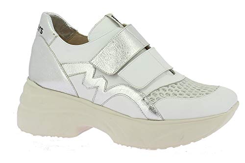 Wonders c- 5503, Zapato Deportivo Mujer velcros (40, Blanco)