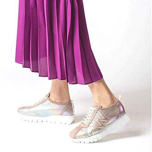 WONDERS - Deportivo Fantasia Casual - Cuero para: Mujer Color: Ante/Nylon Taupe Talla: 37