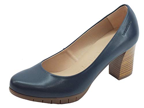 Wonders Nature Negro - Zapatos de tacón de piel azul Azul Size: 40 EU