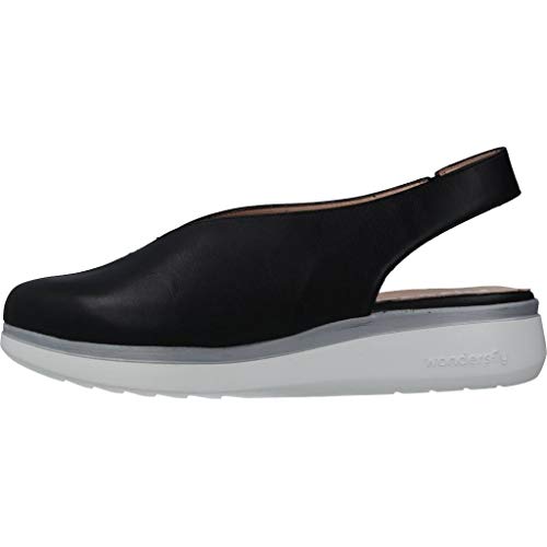 Wonders Sandalias Chanclas Mujer A9705 para Mujer Negro 37 EU