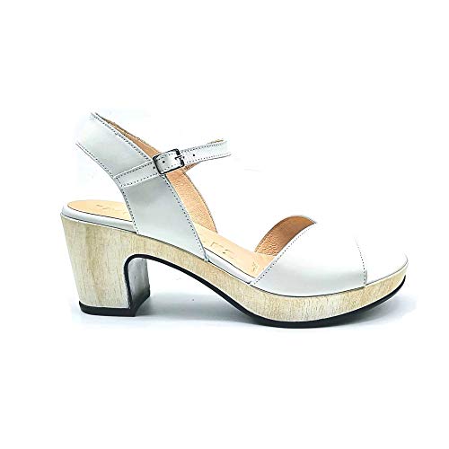 WONDERS - Sandalias Vestir - Cuero para: Mujer Color: Nature Off Talla: 38