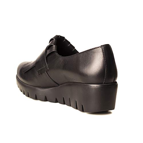 WONDERS Zapato Fly Flecos Mujer Negro 42
