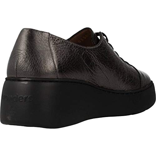 Wonders Zapatos Mujer A8338 para Mujer Metálico 38 EU
