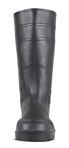 Work Team Bota pocera Verde, nitrilo y PVC, Puntera y Plantilla de Acero Hombre Verde 39