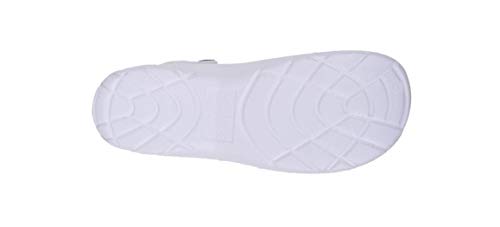 Work Team Zueco EVA Unisex. Ultraligero, ergonómico. Anatómico, con Cámara ortopédica, Suave para los pies. Hombre Blanco 44/45