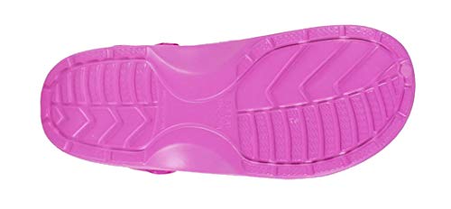 Work Team Zueco Sanitario EVA Unisex, Ultraligero, ergonómico. Anatómico, con Cámara ortopédica, Suave para los pies. Unisex Rosa Fucsia 38