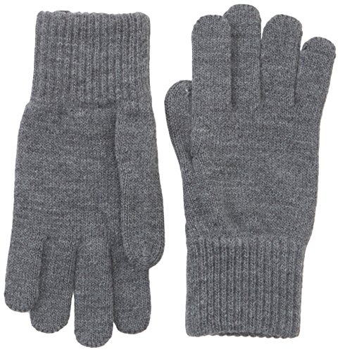 Wrangler Basic Gloves Guantes, Gris (Mid Grey Mel), M para Hombre