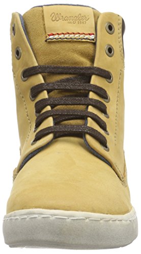 Wrangler Billy - Botas Desert de Cuero Mujer, Color Beige, Talla 39