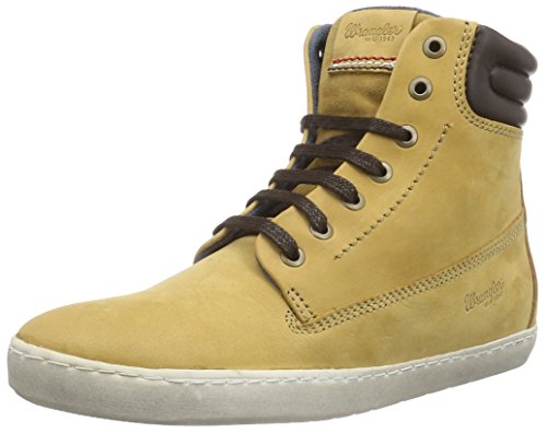 Wrangler Billy - Botas Desert de Cuero Mujer, Color Beige, Talla 39