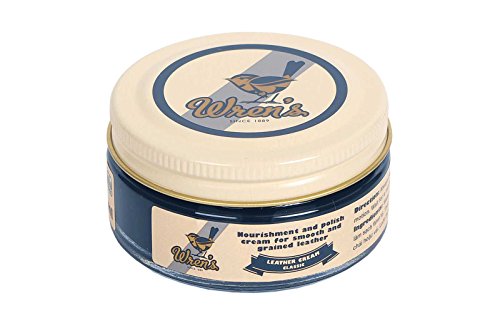 WREN´s Betún Zapatos Piel, Crema Zapatos Que Nutre y Da Brillo a Tus Zapatos para Que su Piel esté Suave Lisa y con su Color, Calidad y Prestigio Desde 1889 (Azul Marino)