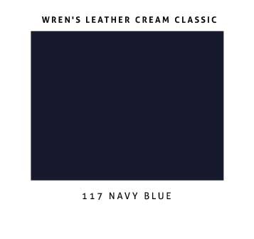 WREN´s Betún Zapatos Piel, Crema Zapatos Que Nutre y Da Brillo a Tus Zapatos para Que su Piel esté Suave Lisa y con su Color, Calidad y Prestigio Desde 1889 (Azul Marino)