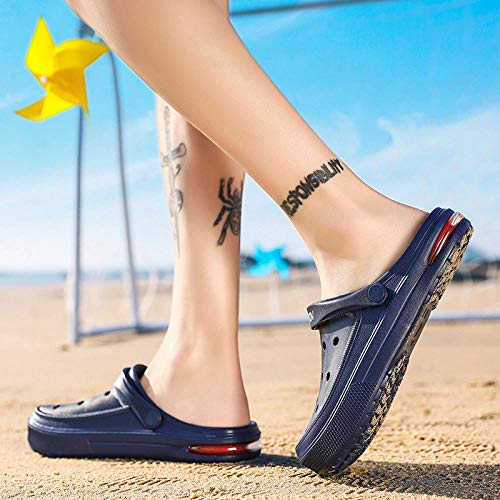 WTFYSYN Hombres Uso En Interiores Zapatillas,Zapatos con Agujeros Baotou, Zapatillas de Camuflaje con cojín, Zapatos de Playa Antideslizantes-Pink_37,Sandalias Casa Interior Antideslizantes