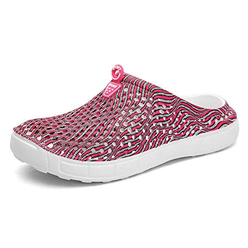 WTFYSYN Zapatillas de casa de Verano Sandalias,Zapatillas Antideslizantes Transpirables, Zapatos con Agujeros de Playa para jardín-F_36,Playa para Hombre Zapatillas de Estar