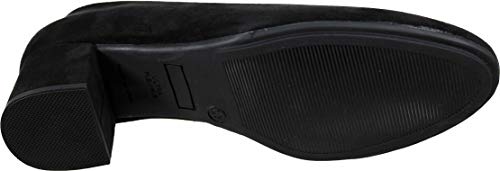 WUAPAS 1670 - Zapato Mujer Salón Tacón Ancho 5cm (37 EU, Negro)