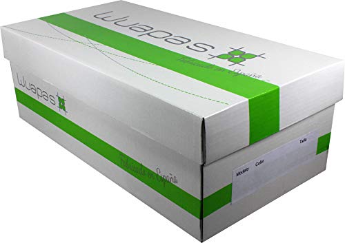 WUAPAS 1670 - Zapato Mujer Salón Tacón Ancho 5cm (37 EU, Negro)