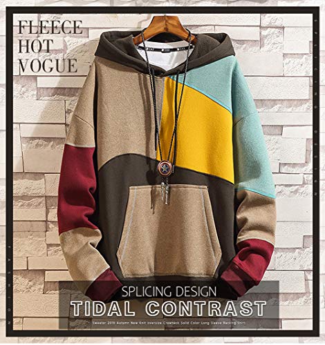 XIAOYAO Hombre Sudadera con Capucha Deportiva Manga Larga Hoodie