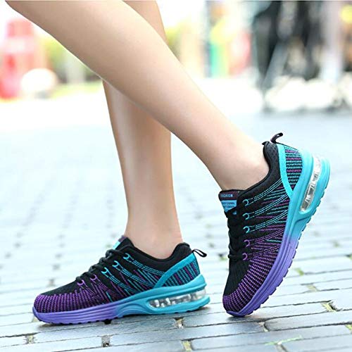 XL_nsxiezi Zapatillas de Color de Estudiante para Mujer, 36, moradas.