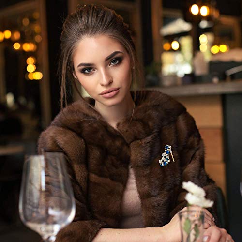 XLKJ 3pcs Broche Mujer de Pedrería en Forma de Tacón Alto de Zapatos,Broches para Ropa Accesorios Boda Novia Elegante