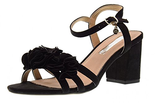 XTI 30714, Sandalia con Pulsera para Mujer, Negro (Black), 37 EU