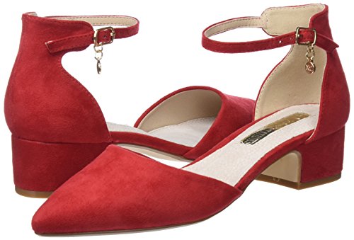 XTI 30749, Zapatos con Tacon y Correa de Tobillo Mujer, Rojo (Red), 39 EU