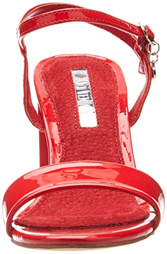 XTI 32033, Zapatos con Tira de Tobillo para Mujer, Rojo (Rojo Rojo), 40 EU