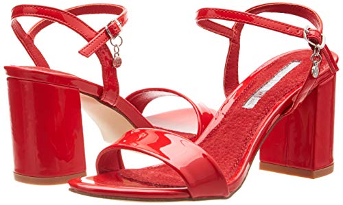 XTI 32033, Zapatos con Tira de Tobillo para Mujer, Rojo (Rojo Rojo), 40 EU