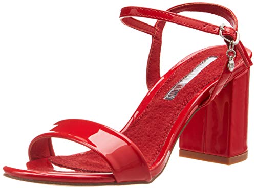 XTI 32033, Zapatos con Tira de Tobillo para Mujer, Rojo (Rojo Rojo), 40 EU