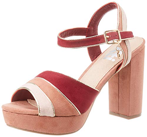 XTI 35180.0, Zapatos con Tira de Tobillo Mujer, Rosa (Nude Nude), 40 EU