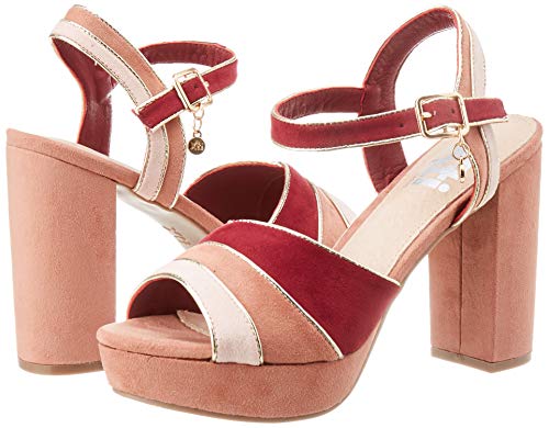 XTI 35180.0, Zapatos con Tira de Tobillo Mujer, Rosa (Nude Nude), 40 EU