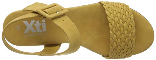 XTI 44003.0, Sandalias con Plataforma Mujer, Amarillo (Amarillo Amarillo), 37 EU