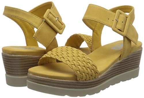 XTI 44003.0, Sandalias con Plataforma Mujer, Amarillo (Amarillo Amarillo), 37 EU