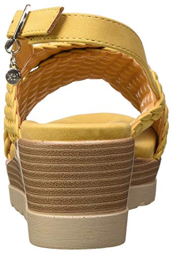 XTI 44004.0, Sandalias con Plataforma Mujer, Amarillo, 38 EU