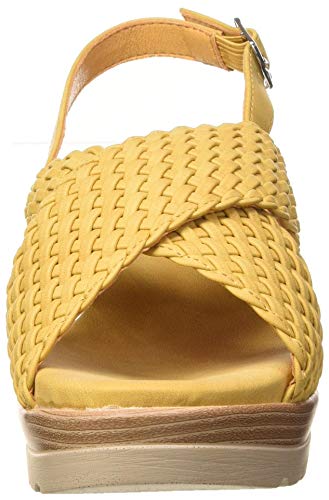 XTI 44004.0, Sandalias con Plataforma Mujer, Amarillo, 38 EU