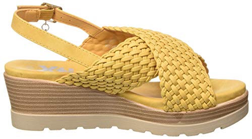 XTI 44004.0, Sandalias con Plataforma Mujer, Amarillo, 38 EU