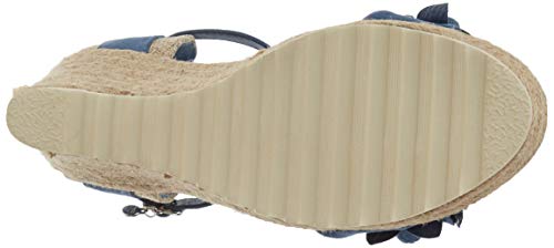 XTI 44021.0, Sandalias con Plataforma para Mujer, Azul (Jeans Jeans), 36 EU