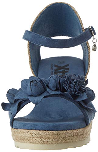 XTI 44021.0, Sandalias con Plataforma para Mujer, Azul (Jeans Jeans), 36 EU