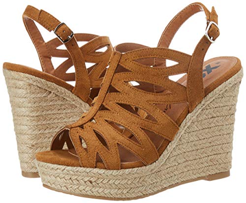 XTI 44039.0, Sandalias con Plataforma para Mujer, Marrón (Camel Camel), 39 EU