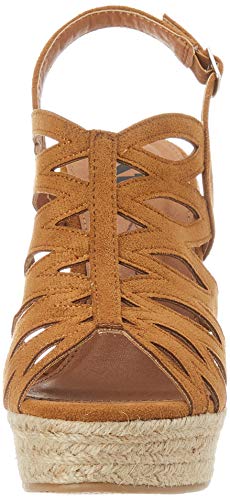 XTI 44039.0, Sandalias con Plataforma para Mujer, Marrón (Camel Camel), 39 EU