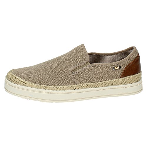 XTI 46487 Zapatillas DE Lona Hombre Zapatillas Taupe 44